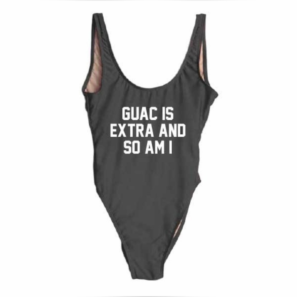 Gauc is extra and so am I swimsuit(Black)